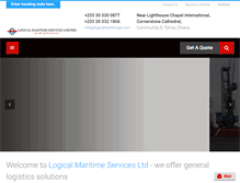 Tablet Screenshot of logicalmaritimegh.com
